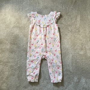 Janie and Jack Floral Ruffle Jumpsuit NWT (12-18 months)